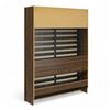 Image 2 : Signature Sleep Signature Sleep Queen Wall Bed - Walnut (8368) - with Two Boxes