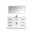 Image 1 : Vanity Art Bathroom Vanity & Mirror - White - RV: $2300 CAD (VA1060W)