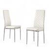 Image 1 : Set of 6 - Furniturebox Milan Dining Chair - White - RV: $450 CAD (6-WHT-MIL-CHR)