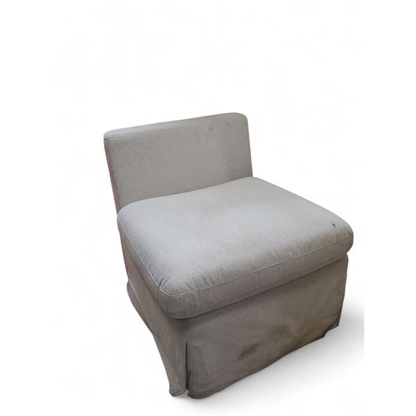 Moe's Home Collection Armless Modular Chair - Light Grey - Approx. H"27" x 27" x 27" - As Is