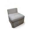 Image 1 : Moe's Home Collection Armless Modular Chair - Light Grey - Approx. H"27" x 27" x 27" - As Is