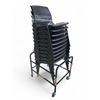 Image 1 : Group of 10 Black Stackable Chairs
