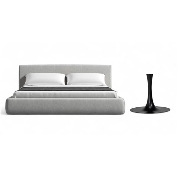 RoveConcept - Assortment of Components - Table Base Only Oval - Black (RT-335V) & Ophelia Bed Malmo