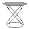 Image 1 : Round End Table with Glass Top & Chrome Base (3707-04)