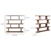 Image 3 : Moe's Home Collection Miri Shelf Large - Walnut - RV: $1599 (ER-1073-03) - Assembled - As Is