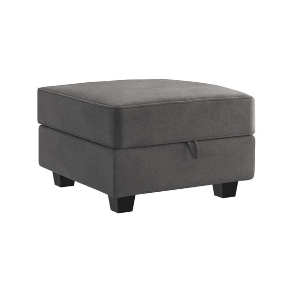 Honbay Modern Velvet Grey Module Storage Ottoman (BOX B) - R.V. $259 (HB-01-B2813)