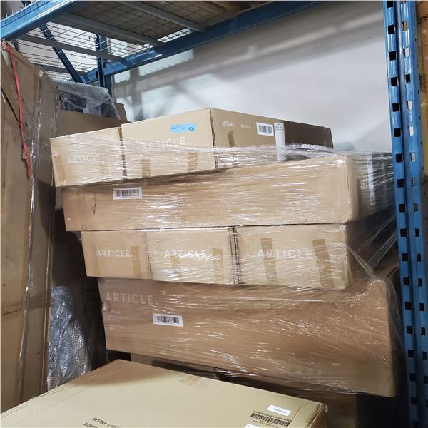Article - Large Assortment of Bed Components - Pallet of Nera King Bed (ART1442) - Box 3 of 4 Only (