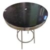 Image 2 : Retro-Style Round Bar Table - H41" x Diameter 30"