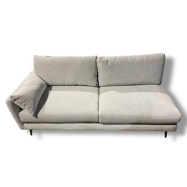 Contemporary Two-Seat Sofa - Light Grey - Approx. H24  x W72 x D34 