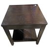 Image 2 : 2 Pcs Dark Brown Wooden End Table - H22" x 20" x 20" - As Is