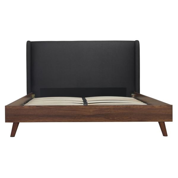 King Size Upholstered Platform Bed (5894DGK) - Pack of 3 Boxes