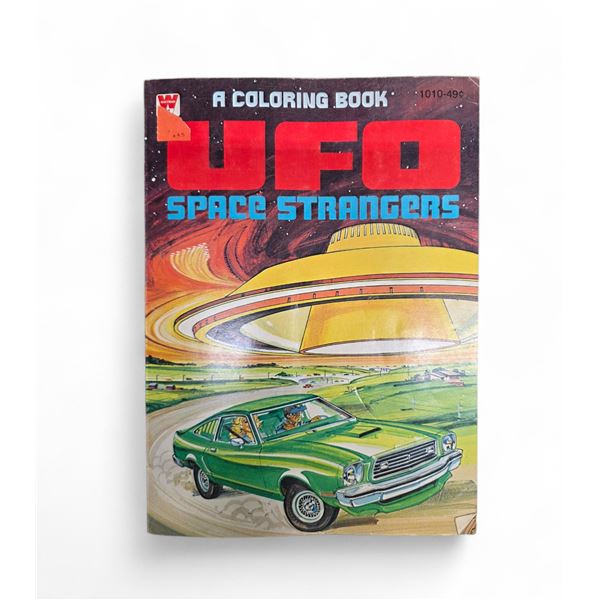 UFO Space Strangers Coloring Book - Not Colored In / New - 1970's