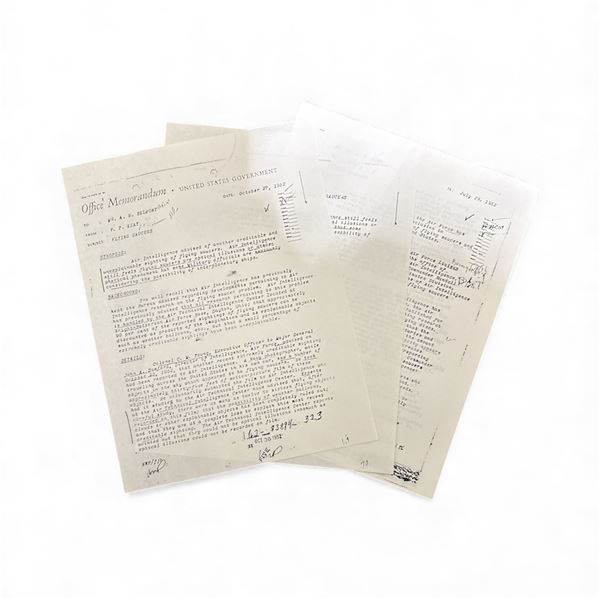 OFFICIAL DOCUMENT: Memorandum from October 27th 1952 - Regarding Flying Saucers