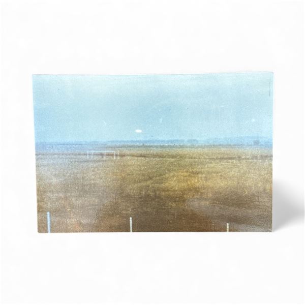 Photograph: UFO Over a Field -  Aisne Prov., France, July 23 1975 - Taken By Jean Bonnet