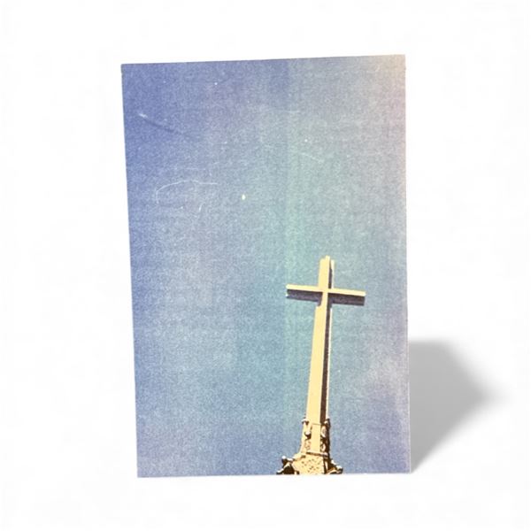 Photograph: UFO Over a Church - Velle de Los Caidos Spain, June 2 1988 - Taken by Paloma Lopez Feran