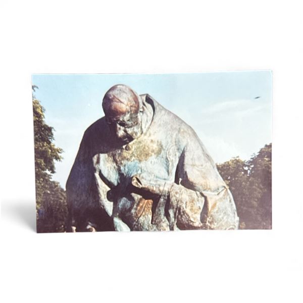 Photograph: UFO Behind Statue - Czestochowa Poland, June/July 1998 - Taken by Grzegorz Zyla