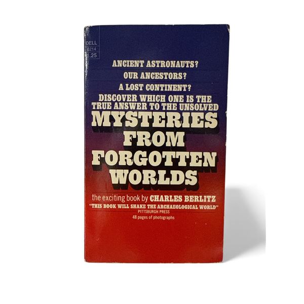 "Mysteries From Forgotten Worlds" - By Charles Berlitz (1972) - Vintage - In Protective Sleeve
