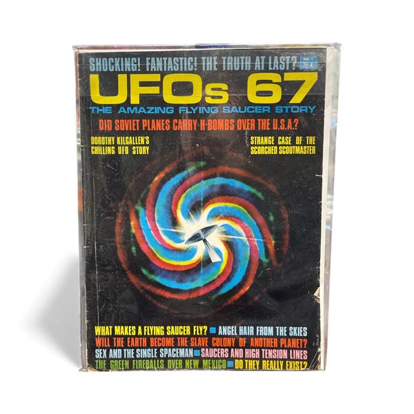 UFO's 67: The Amazing Flying Saucer Story Magazine #1 (1967) - Vintage - In Protective Sleeve