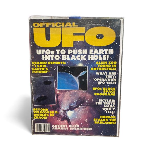 Official UFO (April 1980) - Vintage - In Protective Sleeve - Featuring: UFO's To Push Earth Into Bla
