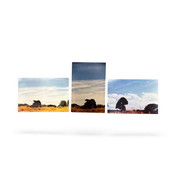 3 Pc Set - Photographs: UFO Over Field - Ipamari Goyas Brazil, Nov. 15 1978 - Taken by Roberto Edils