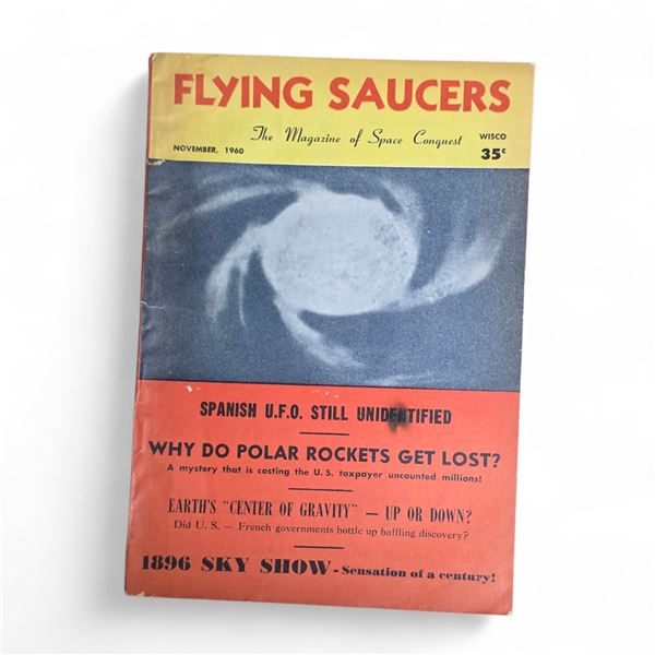 Flying Saucers: The Magazine of Space Conquest (Nov. 1960) - Vintage - In Protective Sleeve