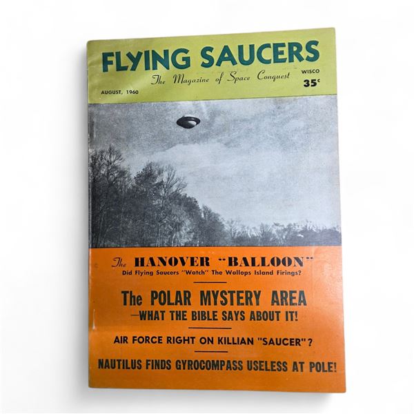 Flying Saucers: The Magazine of Space Conquest (August 1960) - Vintage - In Protective Sleeve