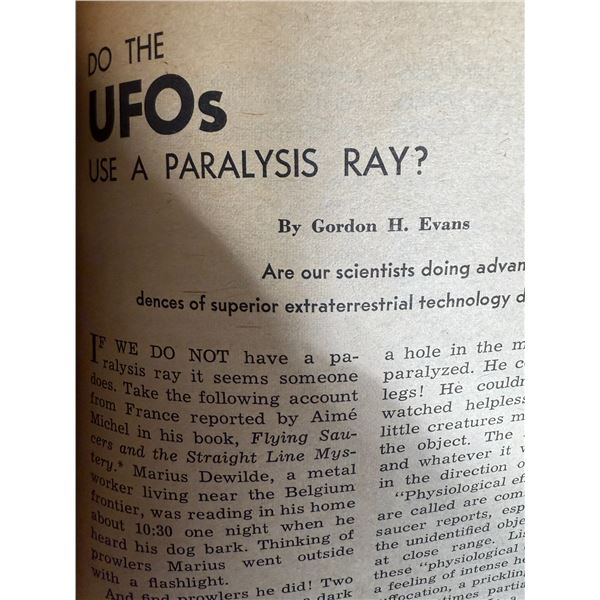 Fate Magazine: True Stories of The Strange & Unknown - (Nov. 1966) - Vintage - In Protective Sleeve