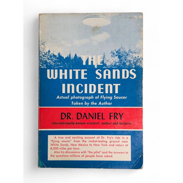 "The White Sands Incident" - By Dr. Daniel Fry - (1966) - Vintage - In Protective Sleeve