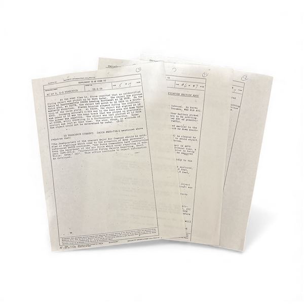 OFFICIAL DOCUMENT: "Supplement to AF (Air Force) Form 112 - 3 Pages Total