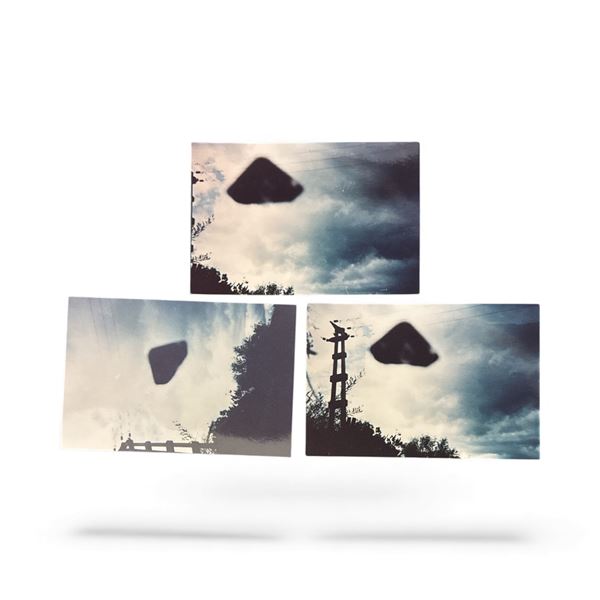3 Pc Set - Photographs: Triangle Shaped UFO - San Salvadore Argentina, 1992 - Taken by Hugo Batallam