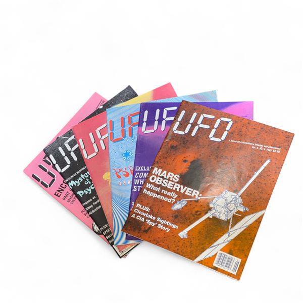 6 Pc - UFO Magazine (Volume: 8 - #1, #2, #3, #4, #5 & #6) (1993) - Vintage - In Protective Sleeves
