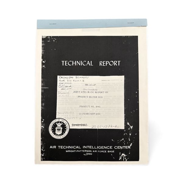 OFFICIAL DOCUMENT: ATIC Technical Report on Project: "Silver Bug" / Project # 9961 - Feb. 1955