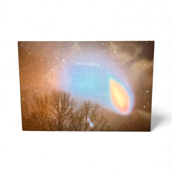 Photgraph: Illuminated UFO - Lawrens South Carolina, Jan 1975 - Taken by Woody Atkins