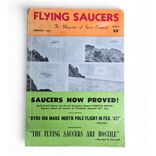 Flying Saucers: The Magazine of Space Conquest (Feb. 1961) - Vintage - In Protective Sleeve
