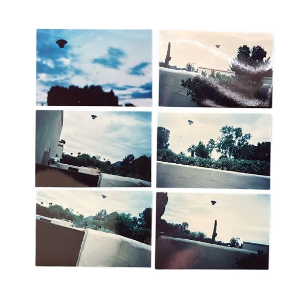 6 Pc Set - Photographs: Top Hat UFO - Scottsdale AZ USA, March 1995 - Taken by Joe Clower