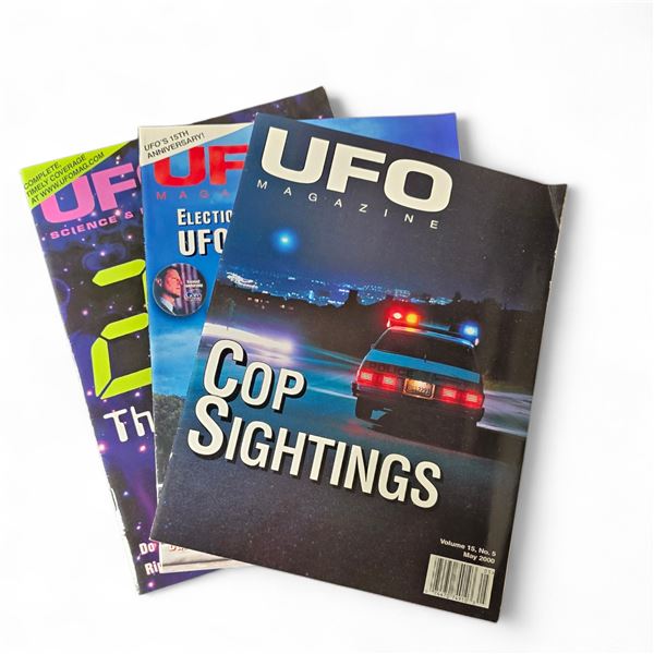 3 Pc - UFO Magazine (Volume: 15 - #5, #9 & #10) (2000) - Vintage
