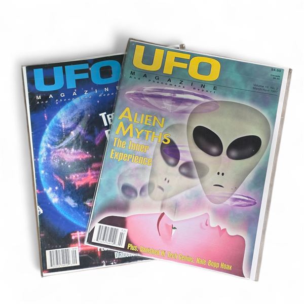 2 Pc - UFO Magazine (Volume: 12 - #2 & #5) (1997) - Vintage - In Protective Sleeves