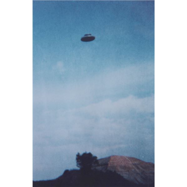 Photograph: UFO Over a Hill - Teotihuacan Mexico, Sept. 25 1994 - Taken by Sam Garcia