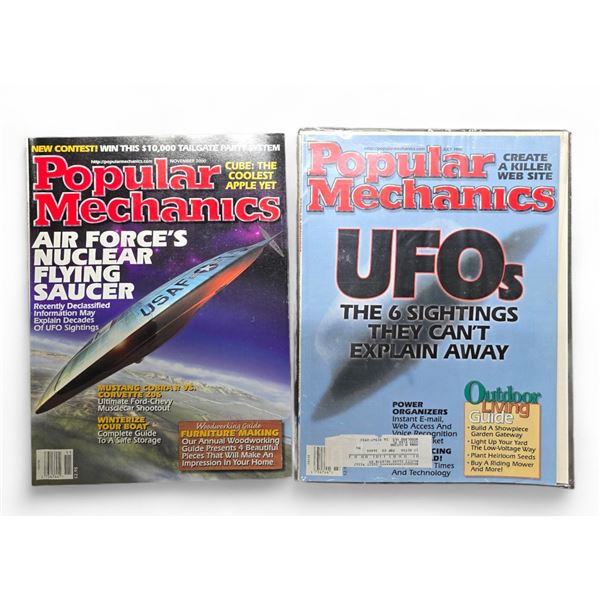 2 Pc - Popular Mechanics Magazine - "UFO's: The 6 Sighting They Can't Explain Away "(1998) & "Air Fo
