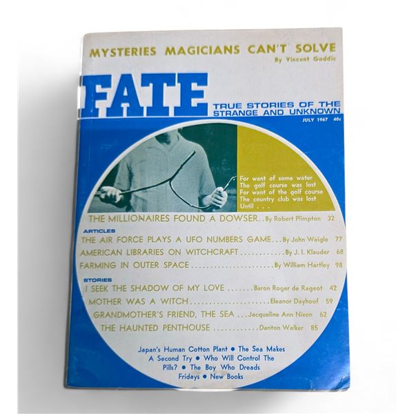 Fate Magazine: True Stories of The Strange & Unknown - (July 1967) - Vintage - In Protective Sleeve