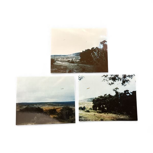 3 PC Set - Photographs: Country UFO - Tulancingo Hidalgo Mexico, June 1 1992 - Taken by Hector Humbe