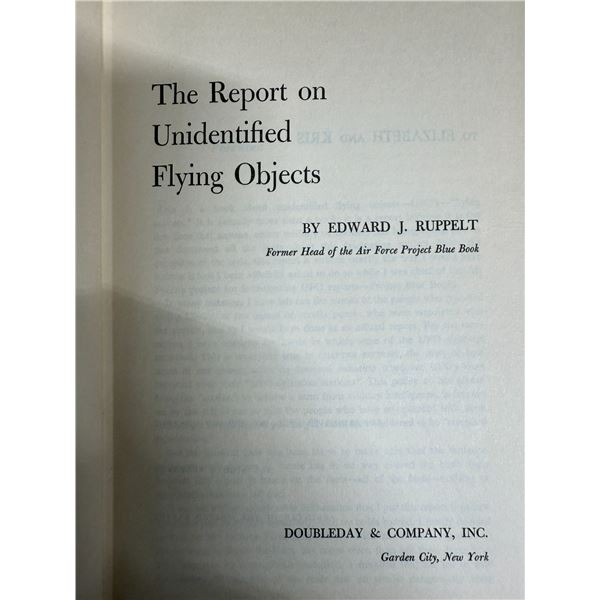 The Report On Unidentified Flying Objects - By Edward J. Ruppelt (1956)