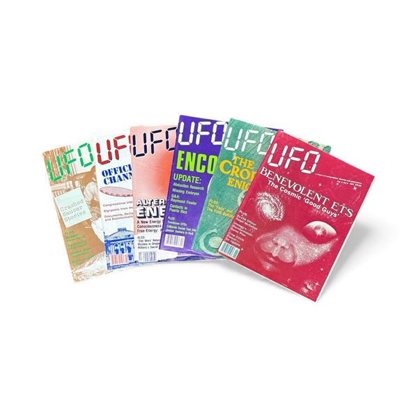 6 Pc - UFO Magazine (Volume: 6 - #1, #2, #3, #4, #5 & #6) (1991) - Vintage - In Protective Sleeves