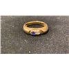 Image 1 : APPROX 18K LADIES RING SET WITH SAPPHIRE & DIAMOND (.08CT, 4.4G)