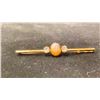 Image 1 : APPROX 18K BROOCH SET WITH OPAL & DIAMONDS(.4CT, 4.9G)