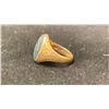 Image 2 : APPROX 14K MENS RING SET WITH BLOODSTONE (5.9G)