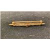 Image 2 : APPROX 14K BROOCH SET WITH YELLOW STONE & PEARLS (3.2G)