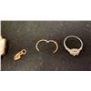 Image 3 : MISC PLATINUM & GOLD JEWELRY ( 2.6G PLATINUM & 6.3G GOLD CONTENT)