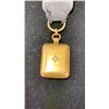 Image 2 : APPROX 10K LOCKET SET WITH DIAMOND (.08CT, 8.1G)