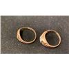 Image 3 : APPROX 10K LADIES RING & 14K MENS PINKY RING SET WITH STRONTIUM TITANATE (6G TOTAL)